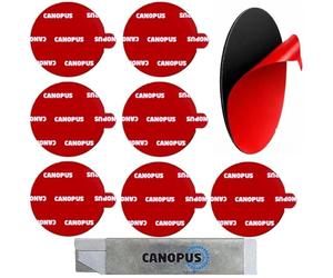 CANOPUS Double Sided Adhesive Pads 25,4 mm Dia, 8 PCs, Heavy Duty Waterproof 5952 Mounting Sticky pads for Home Office Decor, Indoor and Outdoor Use