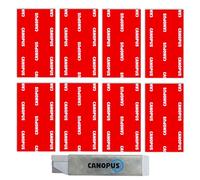 CANOPUS Double Sided Pads, 25mm x 75mm, Pack of 8, Black 1.1mm Thickness