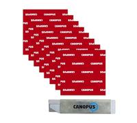 CANOPUS Double Sided Pads, 76 mm x 76 mm, Pack of 8, Black 1.1mm Thickness