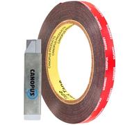 CANOPUS Double Sided Tape 10mm x 3m, 1.1mm Thickness Heavy Duty Mounting