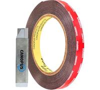 CANOPUS Double Sided Tape Heavy Duty, 4218P (12.7mm x 4.5m) Waterproof Foam Tape, for Automotive, LED Strips, Outdoor, Indoor Use