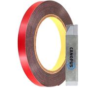 CANOPUS Double Sided Tape Heavy Duty Black 10mm x 3m Waterproof Acrylic Foam Tape, Ideal for LED Strips, Indoor & Outdoor Use