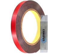 CANOPUS Double Sided Tape Heavy Duty Black 12.7 mm x 4.5 m Waterproof Extra Strong Mounting Foam Tape for Led Strip Lights, Home, Automotive, Indoor and Outdoor use