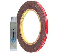 CANOPUS Double Sided Tape Heavy Duty Strips (8mm x 3meter) Waterproof Automotive Double Sided Foam Tape for Led Strip Lights, Indoor, Outdoor use, Trim