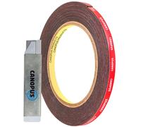 CANOPUS Double Sided Tape Strong, 5mm x 3m, Waterproof Heavy Duty, Ideal for LE