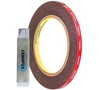 CANOPUS Double Sided Tape Strong, 5mm x 3m, Waterproof Heavy Duty, Ideal for LED Strip Lights, Automotive, Home, Office Decor