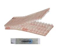 CANOPUS Dual Lock, 25.4mm x 50mm, 12 Pack, Waterproof Reclosable Fastener, Self Adhesive Pads for Picture Hanging, Mounting Purposes, toll Pass Strips