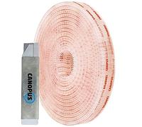 CANOPUS Dual Lock Tape Clear SJ3560 Extra Strong Waterproof Reclosable Fastener (12.5mm x 1m) Ideal for Hanging Picture Frames, Fixing Modems, PCs or Anything Else