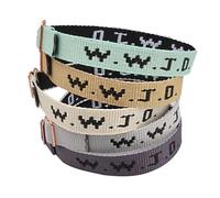 Canopus pet WWJD Bracelets Set, 5 Piece, Webbing Webbing Bracelets What Would Jesus Do Bracelets Christian Bracelets Handmade Colorful Adjustable Religious Woven Wristbands for Fundraisers, Medium,