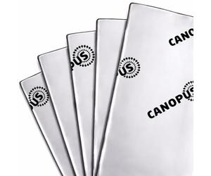 CANOPUS Professional Car Sound Deadening Self Adhesive Mat 2mm, 18 sqft, Butyl Sound Deadener Mat Audio Car Sound Dampening for Car, Trunk, Door, Floor and Ceiling, Sound Deadening Mat, Silver