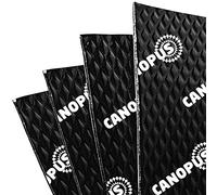 CANOPUS Professional Car Sound Deadening Self Adhesive Mat 2mm, 18sqft, 9 Sheets Butyl Sound Deadener Mat Noise Dampening for Car, Trunk, Door, Floor and Ceiling, Black