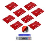 CANOPUS Professional Dash Cam Sticky Pads, 8 pcs, Double Sided, Waterproof Helmet Mount Replacement, for Dash Cam, Action Camera Mounts, Number Plates