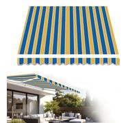 Canopy Awning Replacement Fabric | 280g Polyester Sun Shade | Outdoor Canopy Cover for Decks Restaurants and Shops | 16x6.5ft Color A