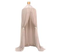 Canopy Bed Curtains, 94x24 Inch Soft Breathable Polyester Bed Canopy with Star Pendants, Cute Curtains for Girls & Adults Bedroom Decoration Accessories