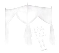 Canopy Bed Curtains, Canopy for Bed Bed Canopy with Breathable Mesh Three Sided Opening Polyester for Ladies Bedroom Decoration (150 * 200 * 200)
