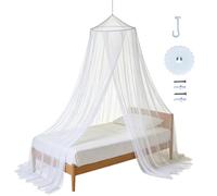 Canopy Bed Curtains - Protective Bed Canopy Soft Mesh Dome Bedroom Decoration Ceiling Hanging Ladies Apartment Dorm Hotel Travel Camping Large Bedroom