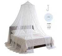 Canopy Bed Curtains - Protective Bed Canopy Soft Mesh Dome Bedroom Decoration Ceiling Hanging Ladies Apartment Dorm Hotel Travel Camping Large Bedroom