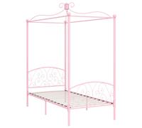 Canopy Bed Frame Metal Bedroom Single Beds Multi Sizes Multi Colours vidaXL