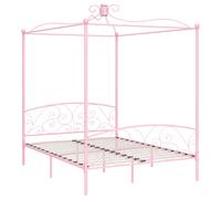 Canopy Bed Frame Metal Bedroom Single Beds Multi Sizes Multi Colours vidaXL