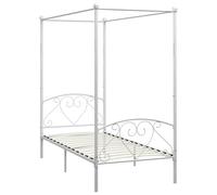 Canopy Bed Frame Metal Single Base Bedroom Multi Colours Multi Sizes vidaXL