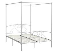 Canopy Bed Frame Metal Single Base Bedroom Multi Colours Multi Sizes vidaXL