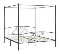 Canopy Bed Frame Metal Single Base Bedroom Multi Colours Multi Sizes vidaXL