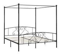 Canopy Bed Frame Metal Single Base Bedroom Multi Colours Multi Sizes vidaXL