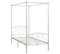 vidaXL Canopy Bed Frame Black Metal 120x200 cm 01 UK HOT