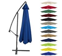 Canopy Cover 200CM 2.7M 300CM (6 Arms/8 Arms) Umbrella Replacement Cloth Cantilever Parasol Top Fabric Cover UV Protective(Color:Royal blue,Size:8 ribs-3m(9.8ft))