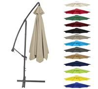 Canopy Cover 200CM 2.7M 300CM (6 Arms/8 Arms) Umbrella Replacement Cloth Cantilever Parasol Top Fabric Cover UV Protective(Color:Top color,Size:6 ribs-2.7m(8.8ft))