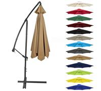 Canopy Cover 200CM 2.7M 300CM (6 Arms/8 Arms) Umbrella Replacement Cloth Cantilever Parasol Top Fabric Cover UV Protective(Color:Khaki,Size:8 ribs-3m(9.8ft))