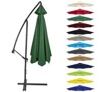 Canopy Cover 200CM 2.7M 300CM (6 Arms/8 Arms) Umbrella Replacement Cloth Cantilever Parasol Top Fabric Cover UV Protective(Color:Green,Size:6 ribs-3m(9.8ft))