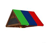 Canopy for Outdoor Play Equipment Reliable Shield Against Rain and Sun, Lightweight for Easy Handling (Green Blue Red)