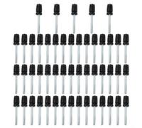 Canopy Pole Thimble, 50pcs Tent Top Support Connector for 16/19/22/25mm Tube, Plastic Aluminum Alloy Fit, Stable Grip Awning Pole End Cap, Easy Install Camping Hiking Gear Accessories(16mm)