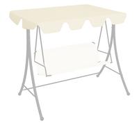 Canopy Replacement for Garden Swing - Cream 210 x 146 cm Polyester PVC Coated UV