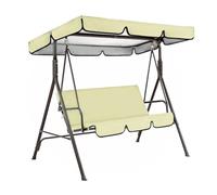 Canopy Replacement Set 3 Seater Chair Cover Grey | This replacement set protects your outdoor three-seater pedestal chair from harsh rain and intense sunlight.