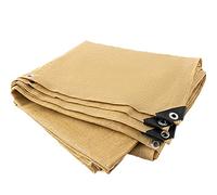 Canopy Shade Cloth Waterproof Foldable Tarpaulin with Clear Rainproof Cover & Sunblock Net for Balcony, Camping & Gardening, Includes Rope, 6m x 4m