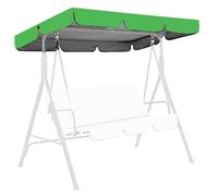 Canopy Swing Cover Replacement,Flat Roof Detachable Swing Top Cover Waterproof Sunshade,Hammock Protection Top Cover for Outdoor Patio Garden Poolside Courtyard,Canopy only,Green,190x132x15cm
