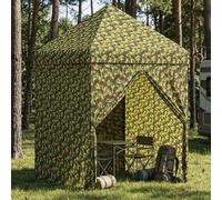Canopy Tent 2.9×2.9 m Army Camouflage 210D Oxford UV Silver Coating 4 Sidewalls