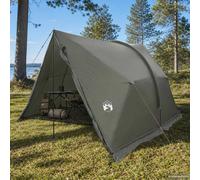 Canopy Tent Army Green 344x282x204cm 185T Polyester PU Coated Lightweight 2-Door