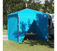Canopy Tent Blue 243x243x251cm Fabric Pop-Up Portable Instant Shade w/Carry Bag