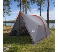 Canopy tent Grey/Orange 344x282x204cm 185T Polyester PU Water-resistant UV 5.9kg