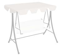 Canopy Top Replacement White 210x146cm 100% Polyester PVC Coated Garden Swing UK