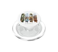 Canopy Walkways and African Elephants Vacation Ghana PopSockets PopGrip for MagSafe
