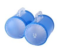 Canopy Water Weights, 2-Pack Travel Dumbbells Water-Filled, Adjustable Muscle Trainer Core Equipment for Women, Men, Beginners, Workout Outdoor Fitness 5.51x5.51x6.3 Inch