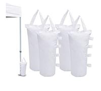 Canopy Weights Bag Leg Weight for Pop up Canopy Tent, Sand Bags for Patio Umbrella Instant Outdoor Sun Shelter,4 Pack-White