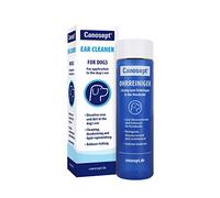 Canosept Dog Ear Cleaner 125ml - Dog antiseptic dropper opening - Dog ear cleaner solution - Dog ear drops - Dog ear wash - Reduces itching - Cleaning, deodorising and lipid-replenishing
