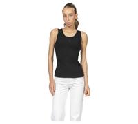 Canotta a costine con ricamo e strass- female- Dolce & Gabbana- Sleeveless Tops- Black- M- Tops M