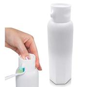 CANOVA Toothpaste Dispenser - No-Waste Countertop Dispenser for Kids & Adults - Vacuum Valve, Fits Most Standard Tubes up to 230g, Dishwasher-Safe Silicone Cap - Modern Aesthetic Stone Design