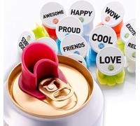 Canper Soda Can Lids, Colourful, 25 Pack Words